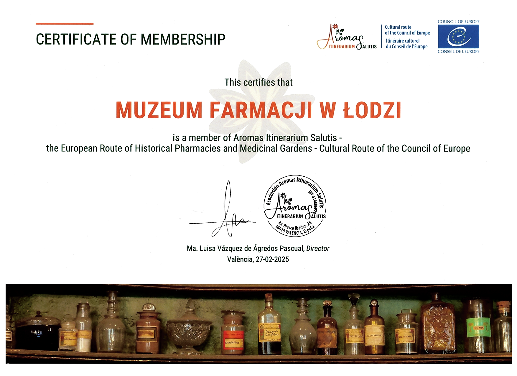 Muzeum na Europejskim Szlaku Kulturowym Historycznych Aptek i Ogrodów Roślin Leczniczych